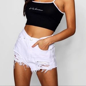 Boohoo High waisted shorts